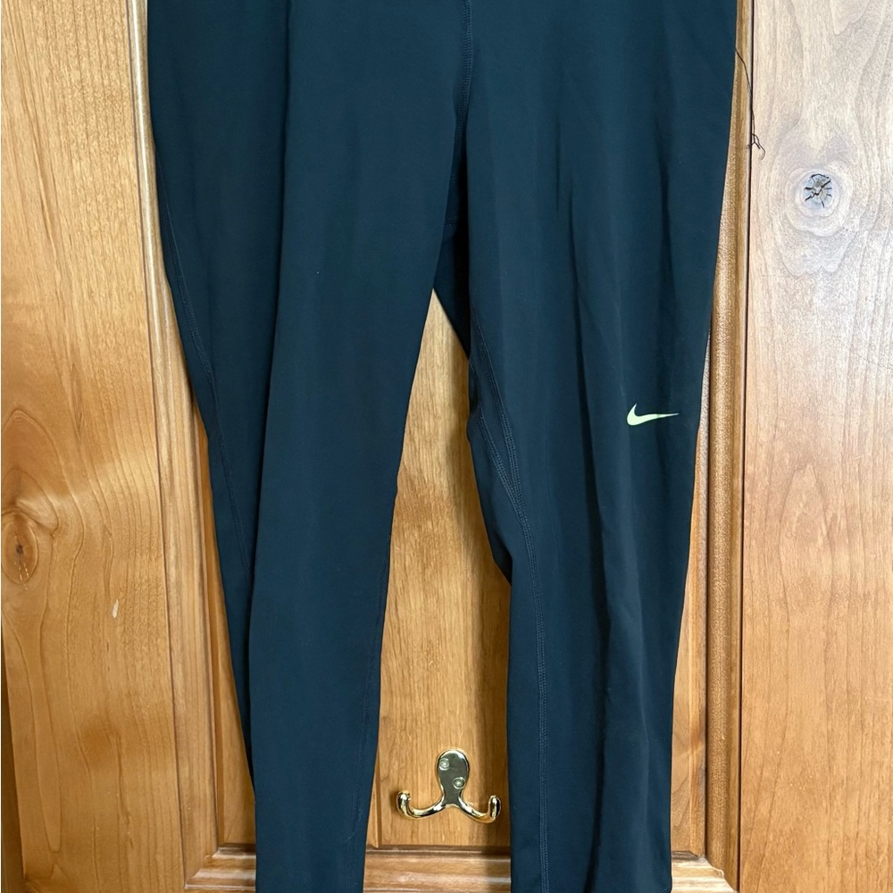 Nike Black Leggings with White Swoosh